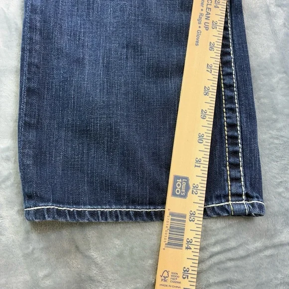 Big Star Pioneer Boot Mens Jeans Size 33L Distressed Cowboy Western Rodeo - Picture 6 of 16